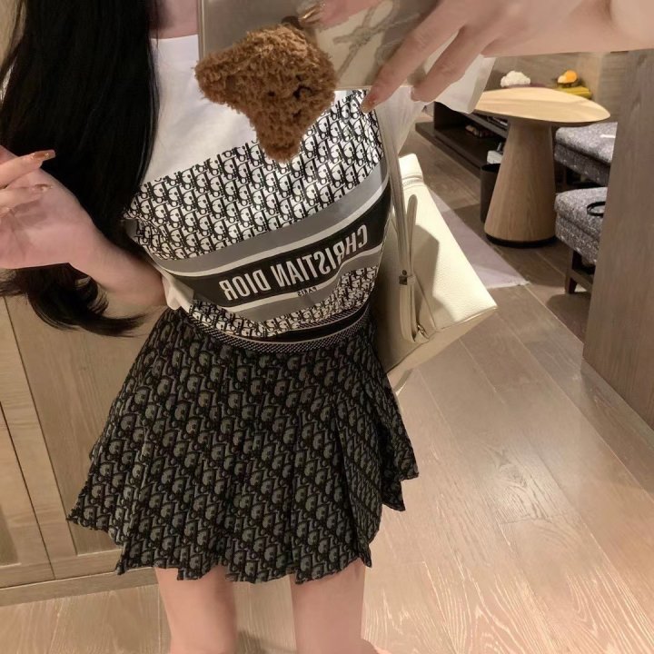 DIOR 디올 치마 반팔셋트