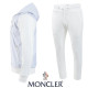 MONCLER 몽클레어 화이트 로고 나염 우븐 후드집업 셋트