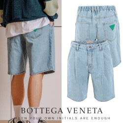 BOTTEGA VENETA 보테가베네타 그린 트라이앵글 원턱 세미오버 하프진