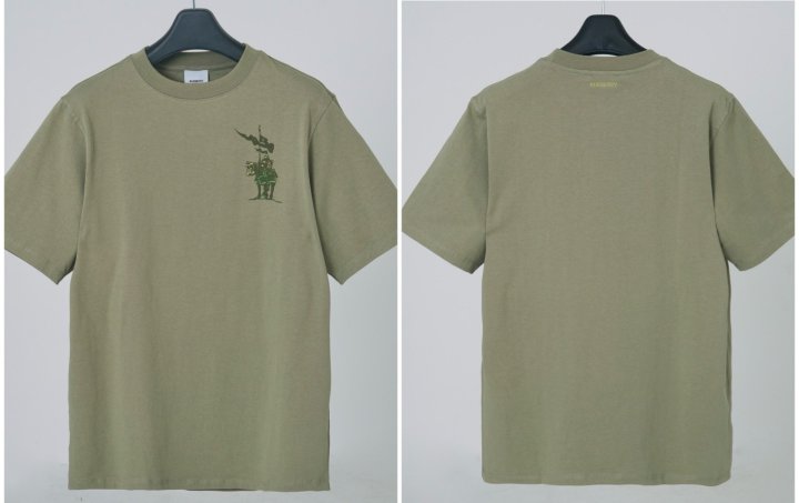 BURBERRY 버버리 발포나염 자수반팔 2COLOR