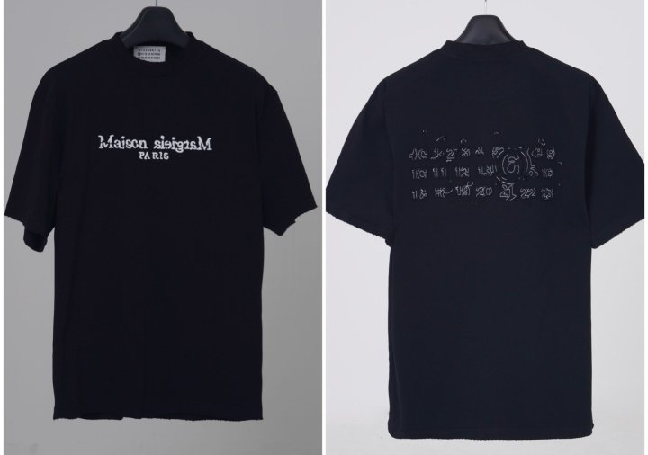 MAISON MARGIELA 메종마르지엘라 빈티지 자수 반팔 오버핏 2COLOR