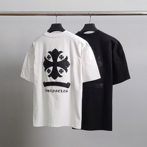 CHROME HEARTS 크롬하츠 레더십자가 오버핏 반팔티