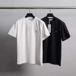 PRADA 프라다 포켓포인트 라운드 반팔티