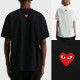COMME DES GARCONS 꼼데가르송 백 하트로고 반팔