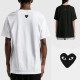 COMME DES GARCONS 꼼데가르송 백 하트로고 반팔