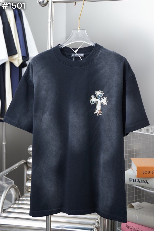 CHROME HEARTS 크롬하츠 크로스 포레 반팔티셔츠
