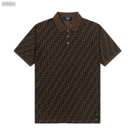 FENDI 펜디 모티프 카라 티셔츠
