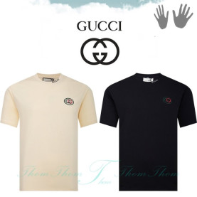 GUCCI 구찌 로고자수 반팔티