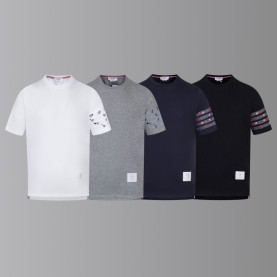 THOM BROWNE 톰브라운 플라워 사선완장 반팔