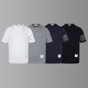 THOM BROWNE 톰브라운 플라워 사선완장 반팔