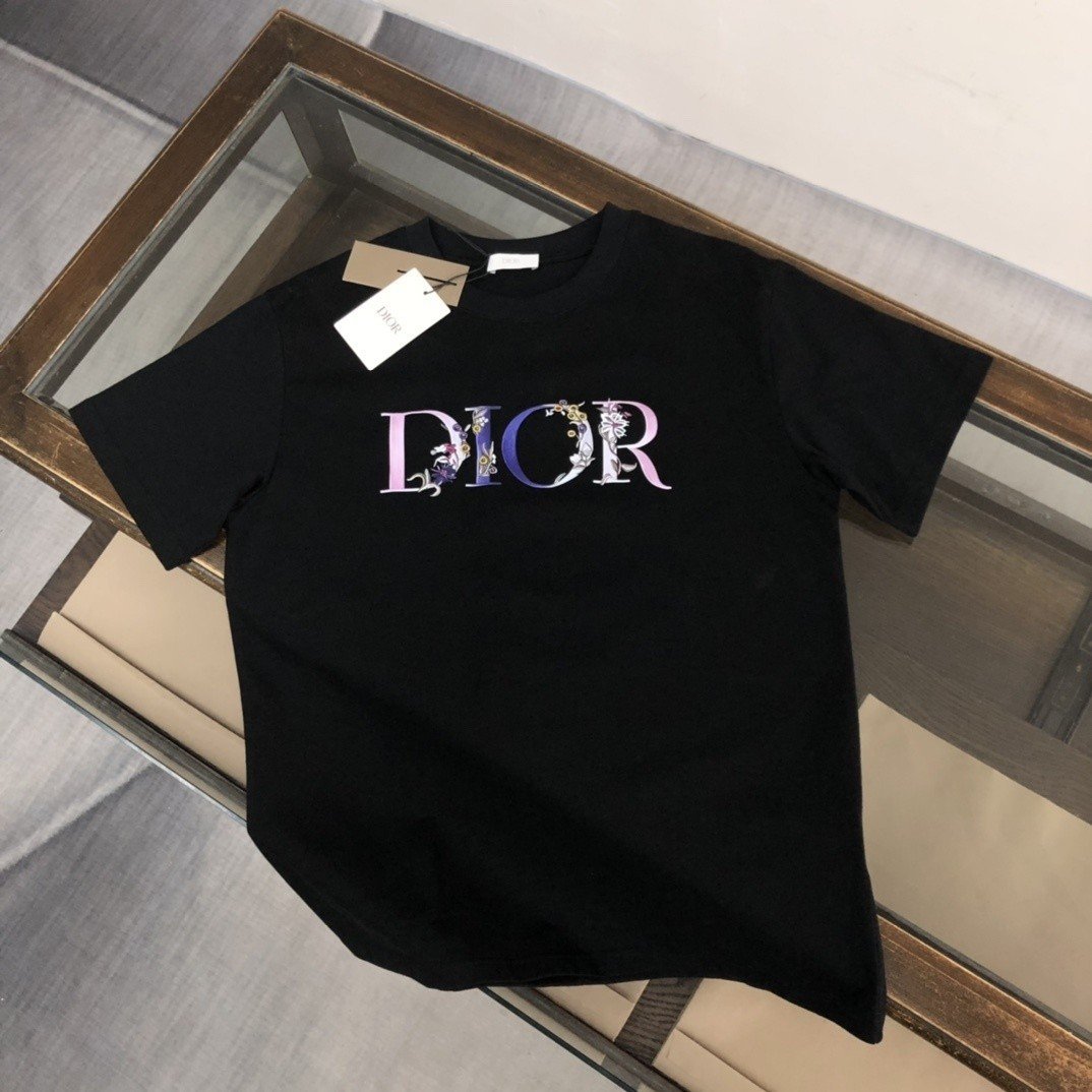 DIOR 디올 플라워 로고 반팔티 2COLOR