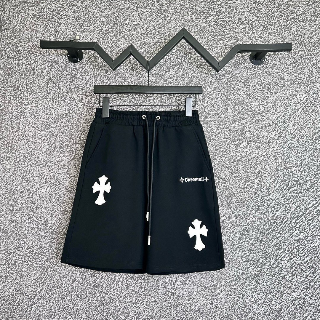 CHROME HEARTS 크롬하츠 십자 하프 팬츠