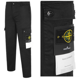 STONE ISLAND 스톤아일랜드 와펜 패치 절개라인 가먼트다이드 카고팬츠