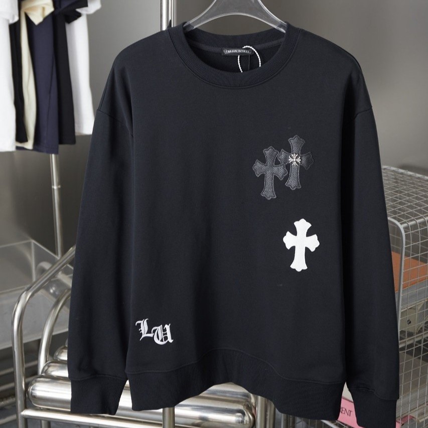 CHROME HEARTS 크롬하츠 스틸 크로스 맨투맨