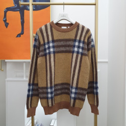 BURBERRY 버버리 모헤어 체크 니트