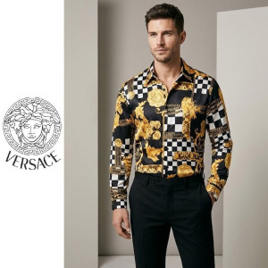 VERSACE 베르사체 골드 플라워 셔츠 남방
