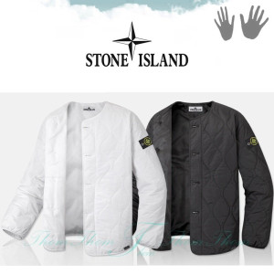 STONE ISLAND 스톤아일랜드 오버핏 퀄팅 물결 경량 가디건