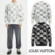 LOUIS VUITTON 루이비통 다미에 자가드 모헤어 니트