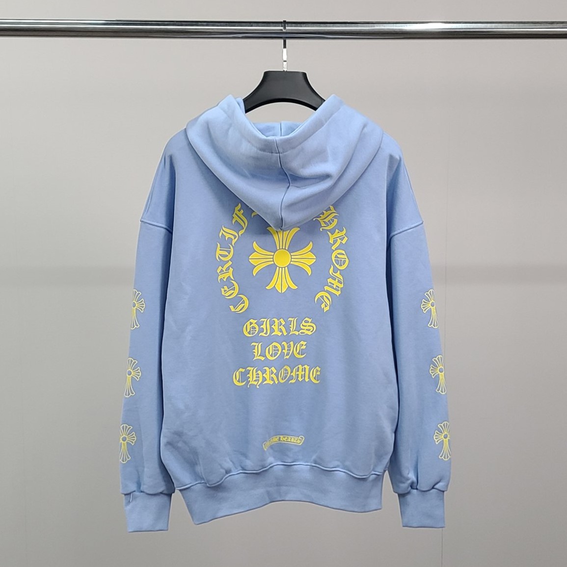 CHROME HEARTS 크롬하츠 옐로우말굽 오버핏 후드티