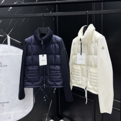 MONCLER 몽클레어 여성 스퀘어 퀄팅 다운 패딩 가디건