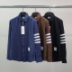 THOM BROWNE 톰브라운 화이트완장 타탄체크 셔츠