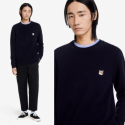 MAISON KITSUNE 메종키츠네 울 라운드 니트