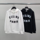 CELINE 셀린느 로고프린팅 코튼 후드티