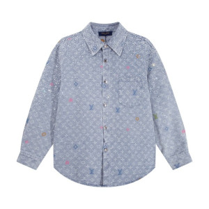 LOUIS VUITTON 루이비통 모노그램 데님 셔츠 자켓