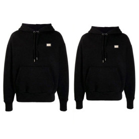 DOLCE&GABBANA 돌체앤가바나 밀라노 골드 기모 후드티