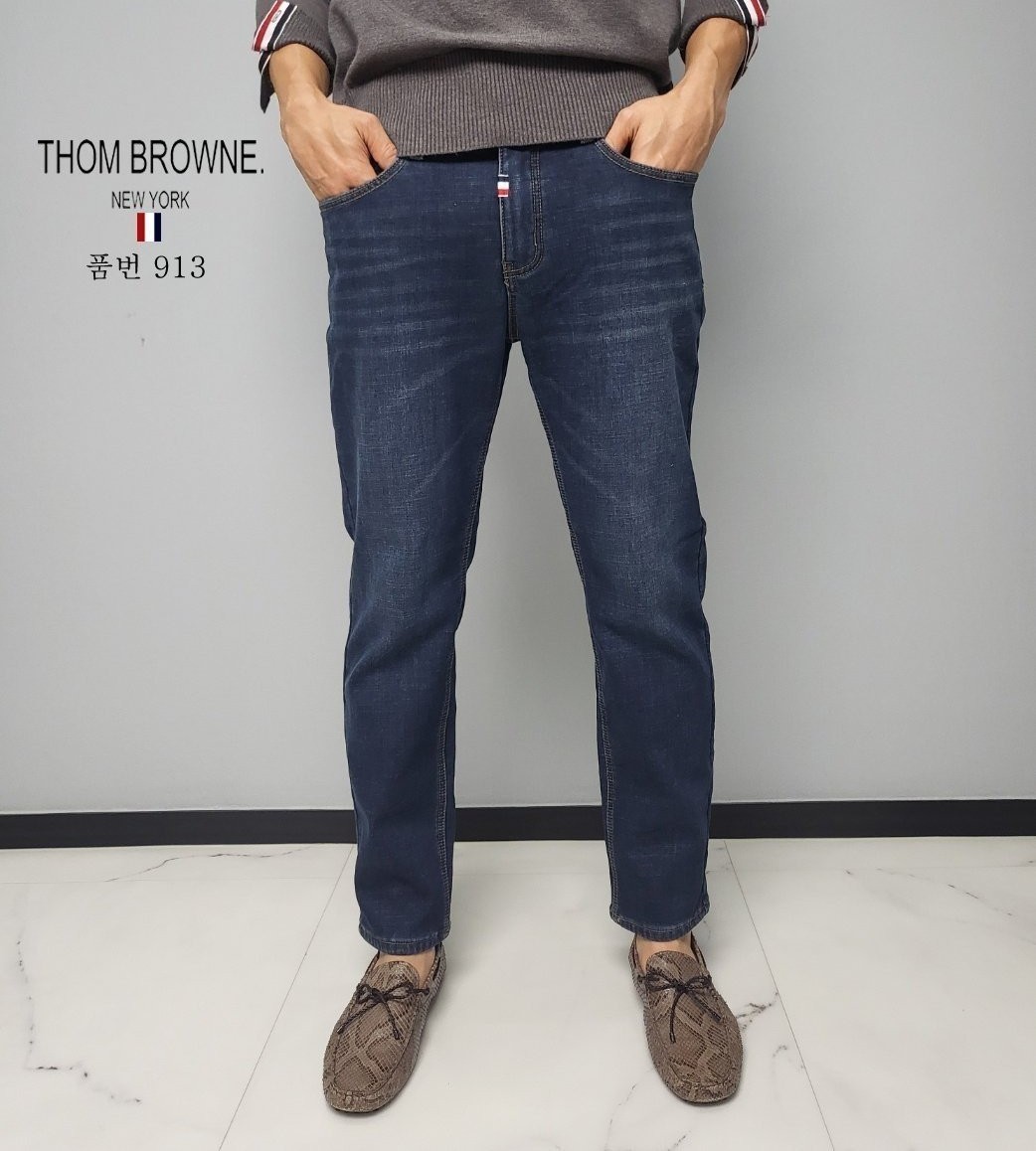 THOM BROWNE 톰브라운 융기모 청바지