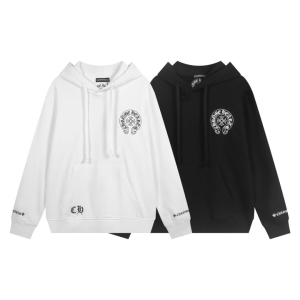 CHROME HEARTS 크롬하츠 홀스슈 플로랄 로고 후드