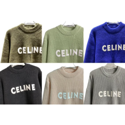 CELINE 셀린느 로고 패치 니트