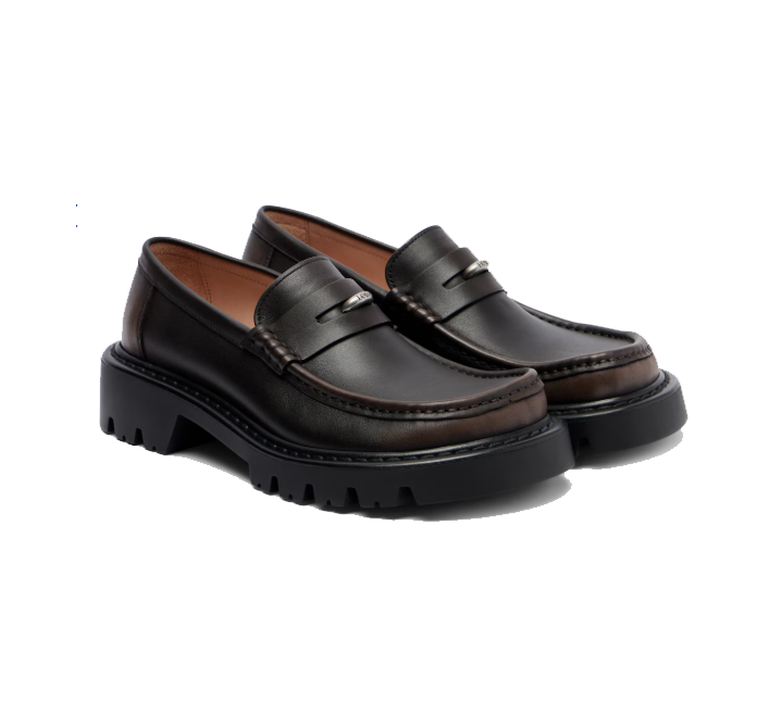 10위 LOEWE 로에베 브러시드 레더 로퍼 L71091 2COLOR (무광/유광)