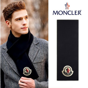 MONCLER 몽클레어 보플 패치 울 머플러