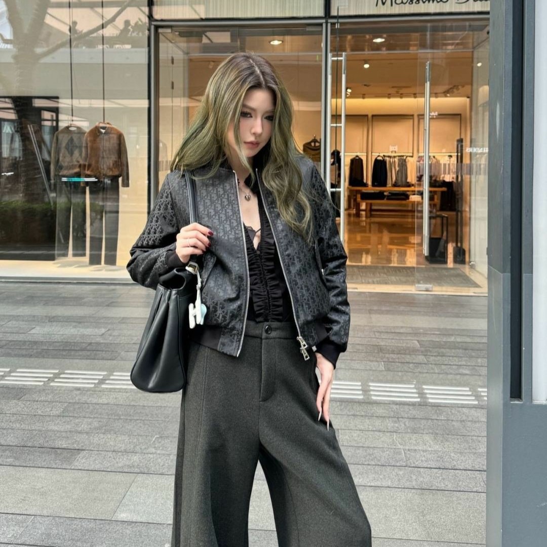 DIOR 디올 새틴 봄버자켓