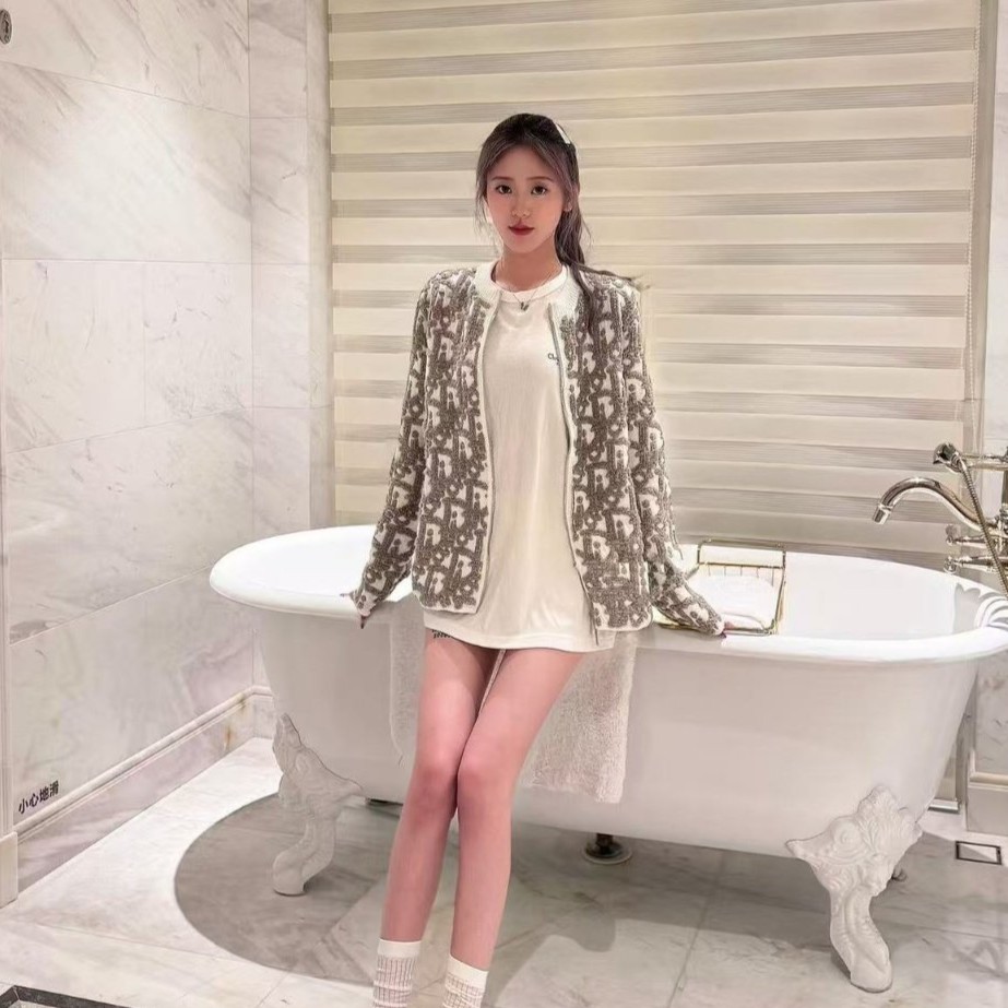 DIOR 디올 오블리크 니트 집업