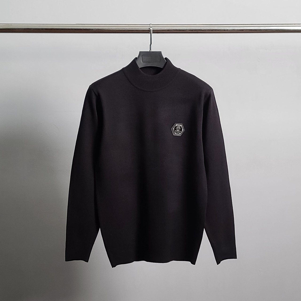 PHILIPP PLEIN 필립플레인 로고와펜 반목 니트