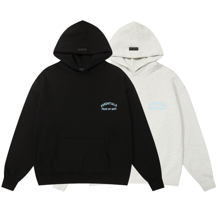 FEAR OF GOD 피어오브갓 에센셜 848 스몰 로고 플리스 후드