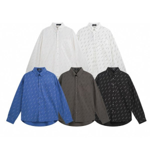 BALENCIAGA 발렌시아가 01 올오버 로고 셔츠