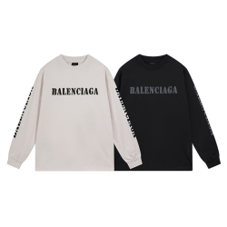 BALENCIAGA 발렌시아가 23155 블러드 로고 구제 워싱 롱 슬리브