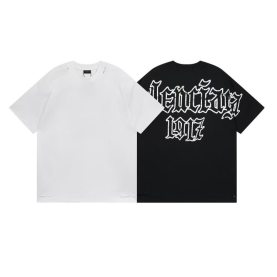 BALENCIAGA 발렌시아가 3265 디스트레스드 프린트 구제 워싱 반팔