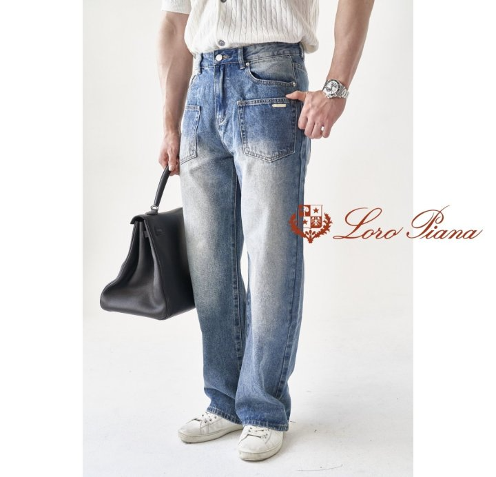 LOROPIANA 로로피아나 포인트 일자핏 팬츠 2COLOR