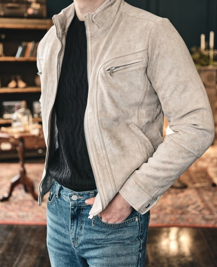 GUCCI 구찌 앞지퍼 스웨이드 자켓 2COLOR