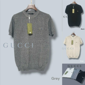 GUCCI 구찌 페이크 포켓 반팔 니트