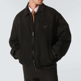 PRADA 프라다 데님 봄버 블루종 자켓