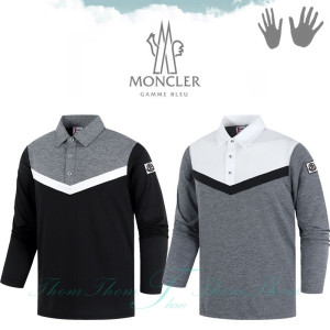 MONCLER 몽클레어 브이 배색 카라