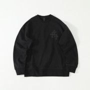 CHROME HEARTS 크롬하츠 트리플크로스 레더 패치 스웨트셔츠