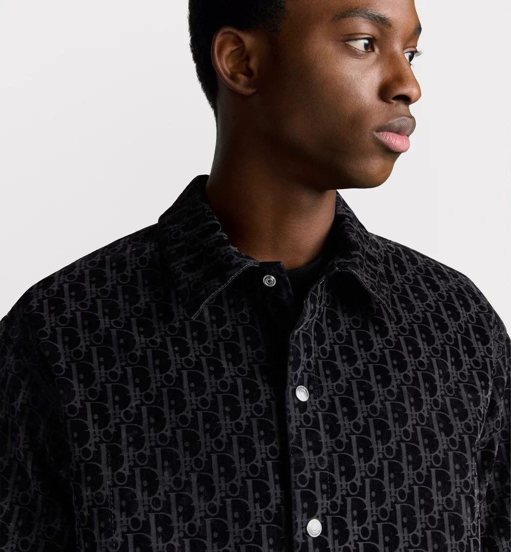 DIOR 디올 Z007 오블리크 패턴 코튼 블렌드 트윌 오버셔츠