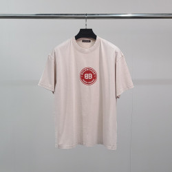 BALENCIAGA 발렌시아가 레드서클로고 피그먼트 반팔티