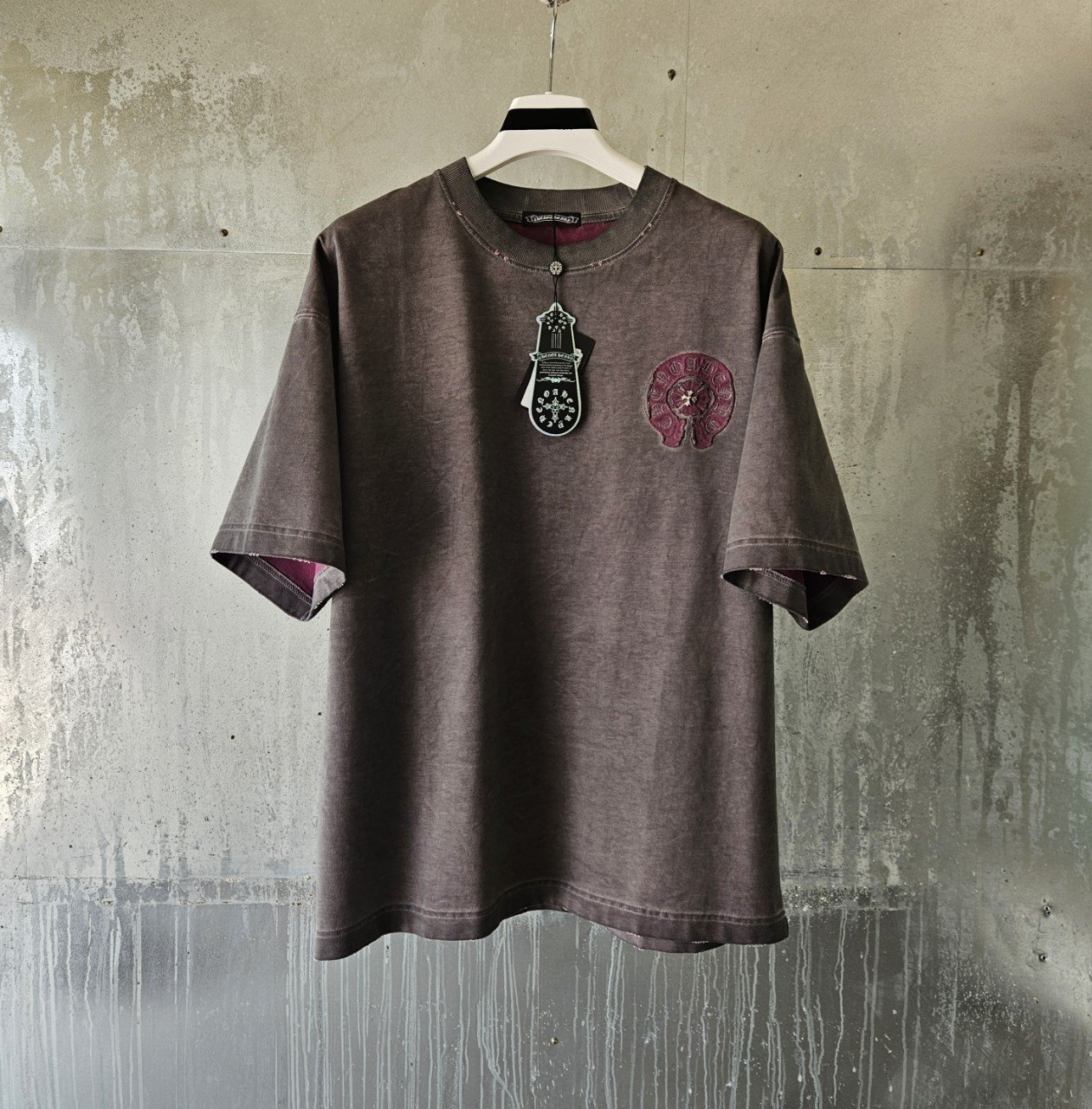 CHROME HEARTS 크롬하츠 피그먼트 빈티지워싱 티셔츠